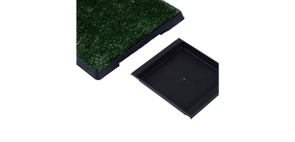 PawHut Dog Toilet Green, Black 630 mm x 510 mm