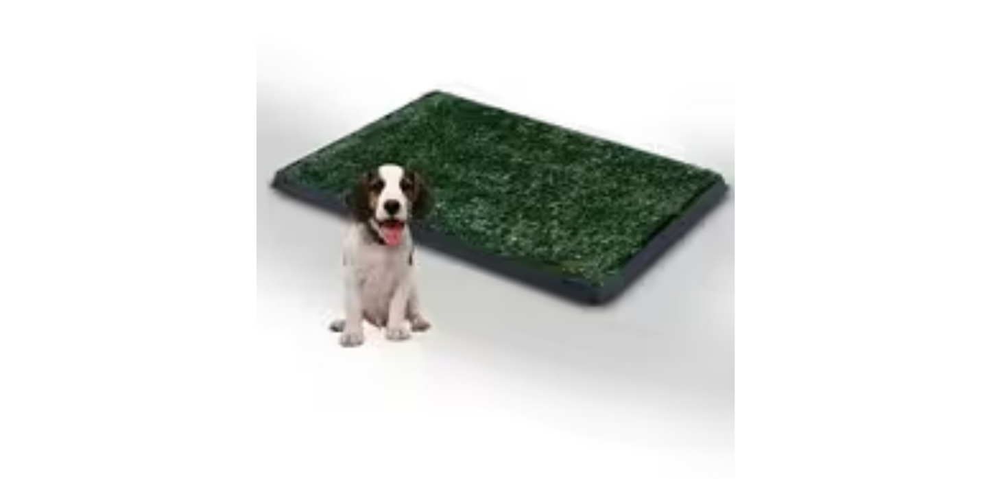 PawHut Dog Toilet Green, Black 630 mm x 510 mm