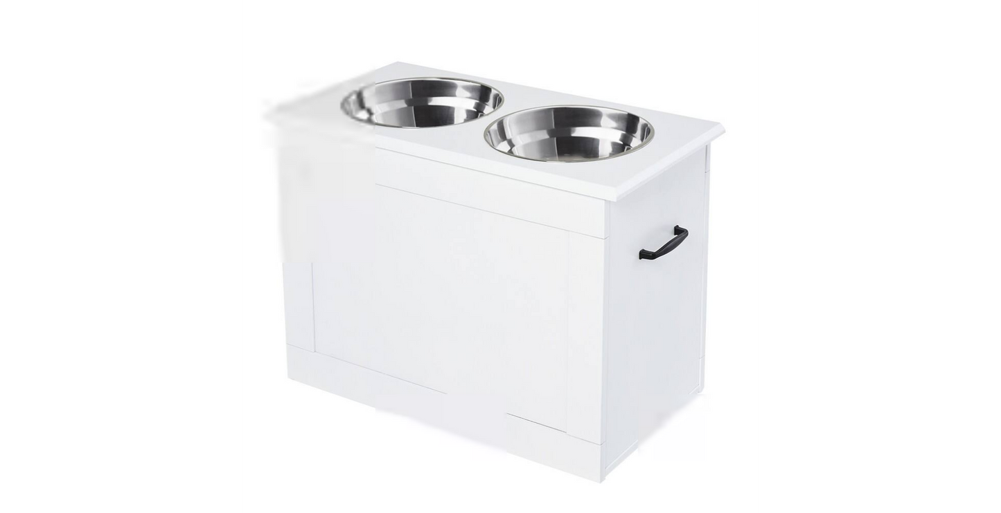 PawHut Pet Feeder D08-021WT 410 x 600 x 300 mm White