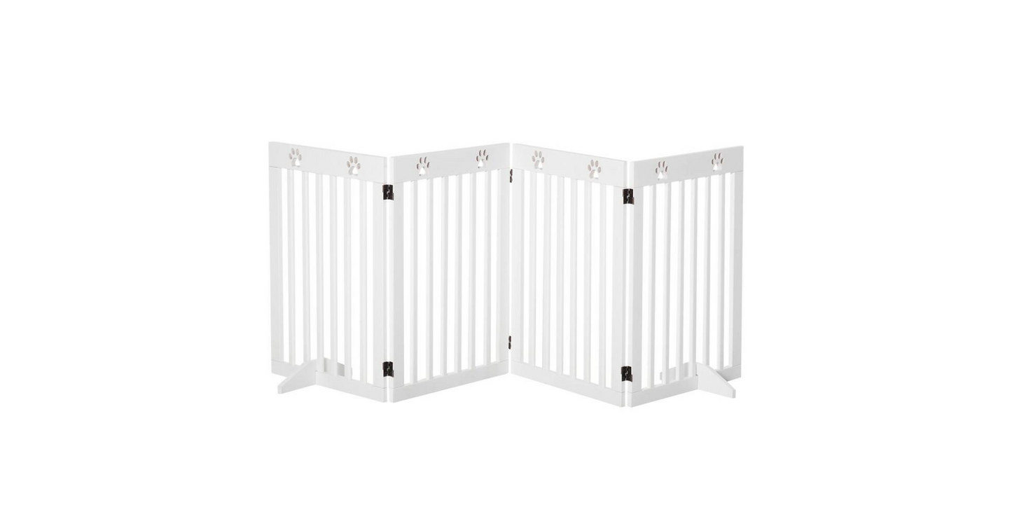 PawHut Pet Gate D06-085 750 x 2040 x 18 mm White