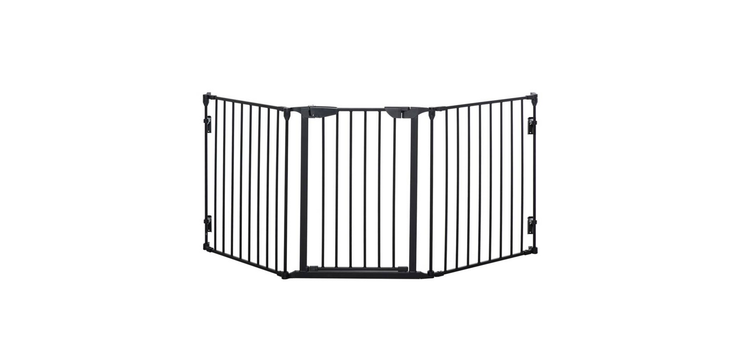 PawHut Pet Gate D06-100V01BK 745 x 1800 x 30 mm Black