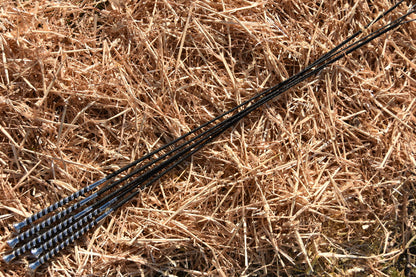 39″ Chrome Spiral Schooling Whip