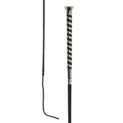 County Whips 39″ Schooling Whips with Chrome Spiral Handle
