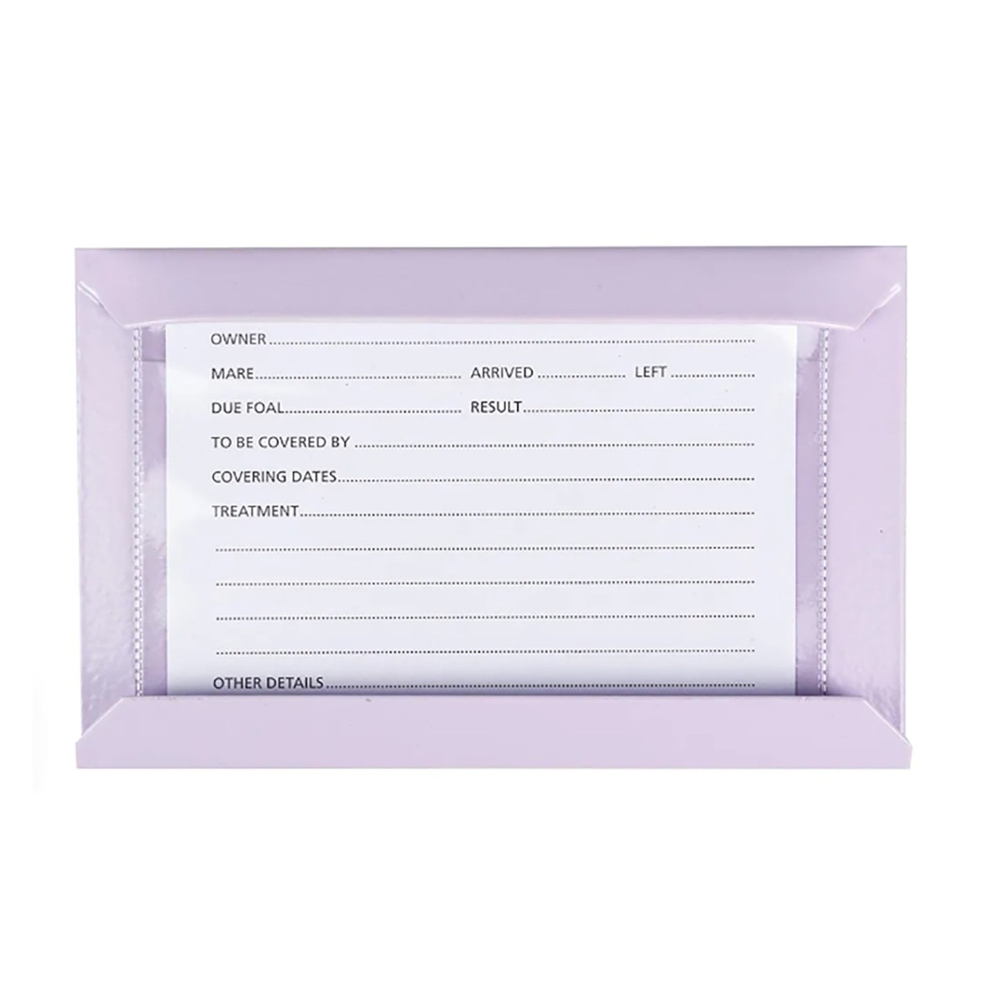 Stubbs Stud Card Holder Large Lilac S26