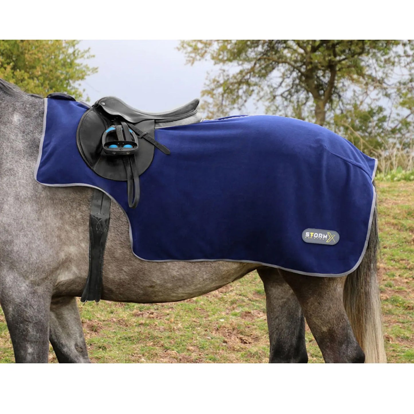 StormX Original Fleece Exercise Sheet Navy/Grey