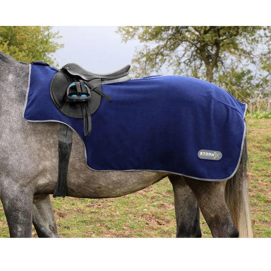 StormX Original Fleece Exercise Sheet Navy/Grey