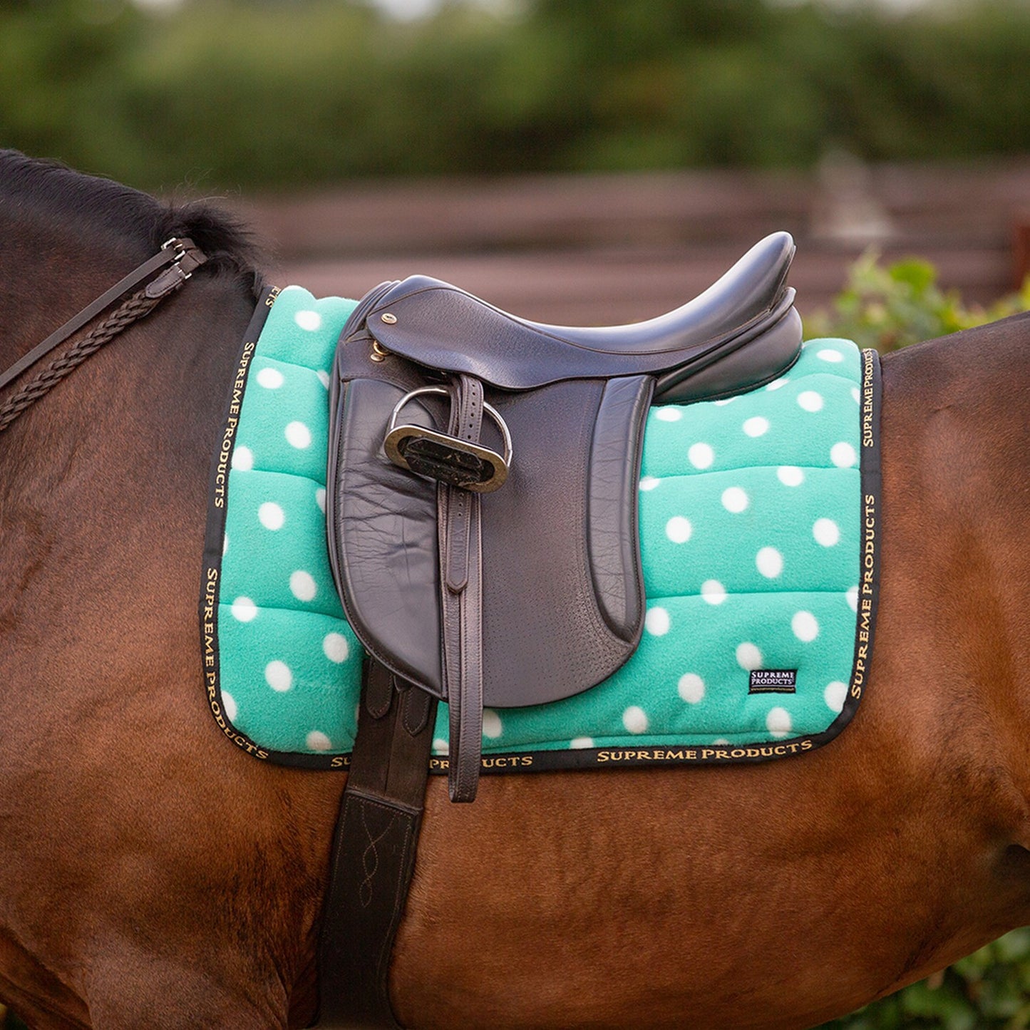 Supreme Products Dotty Fleece Saddle Pad