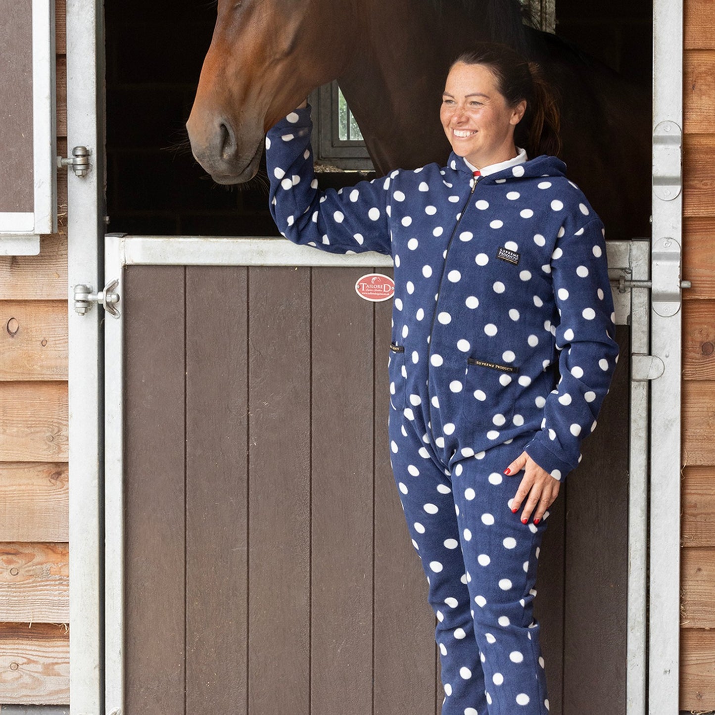 Supreme Products Dotty Fleece Onesie - Adult
