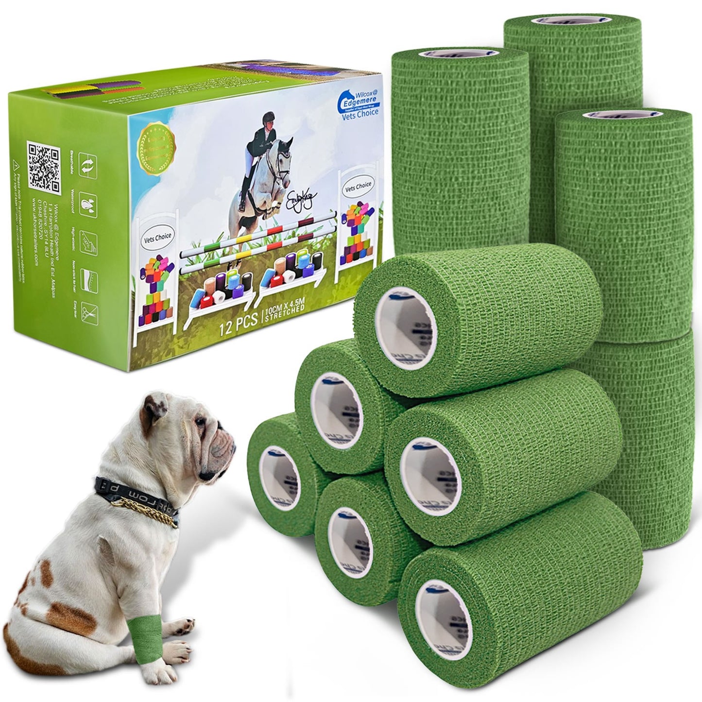 Equimed 10cm Vetwrap - 12 Wraps - OFFER