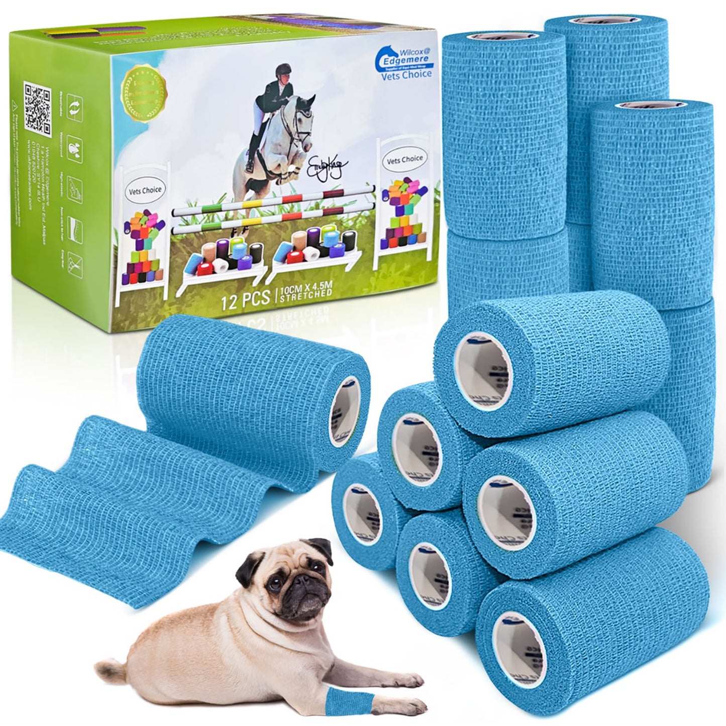 Equimed 10cm Vetwrap - 12 Wraps - OFFER