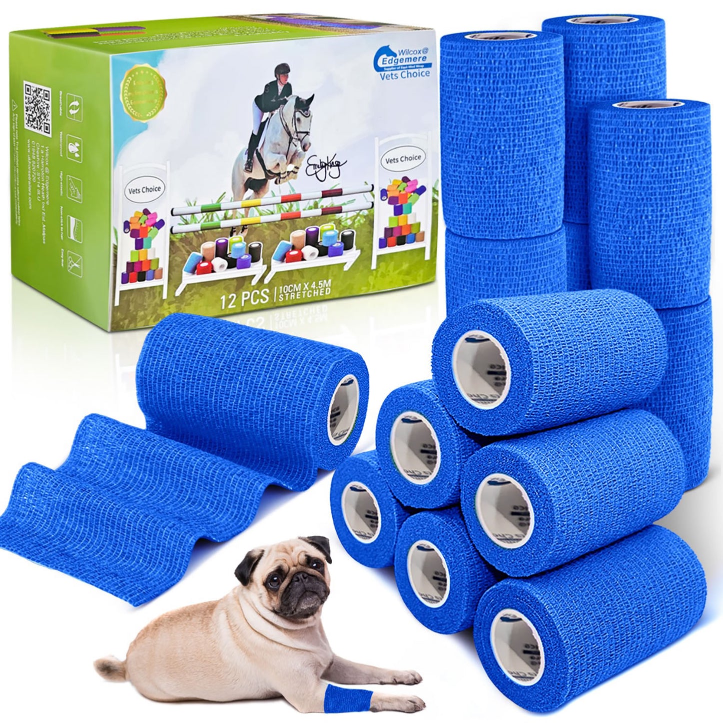 Equimed 10cm Vetwrap - 12 Wraps - OFFER