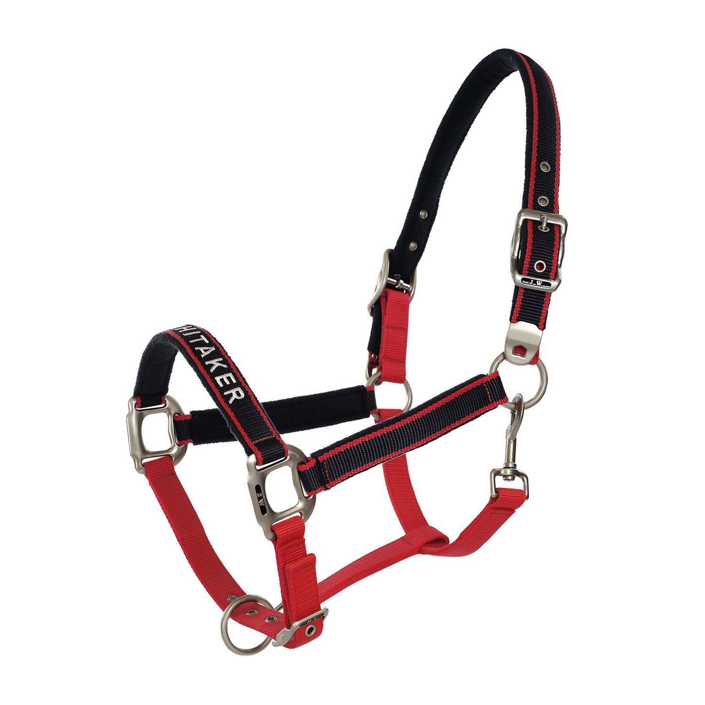 Whitaker HC198 Padded Fleece Headcollar Red/Navy