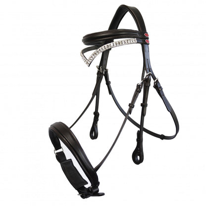 Whitaker BR072 Lynton Snaffle Bridle with 2 Browbands