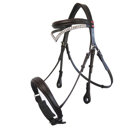 Whitaker BR072 Lynton Snaffle Bridle with 2 Browbands
