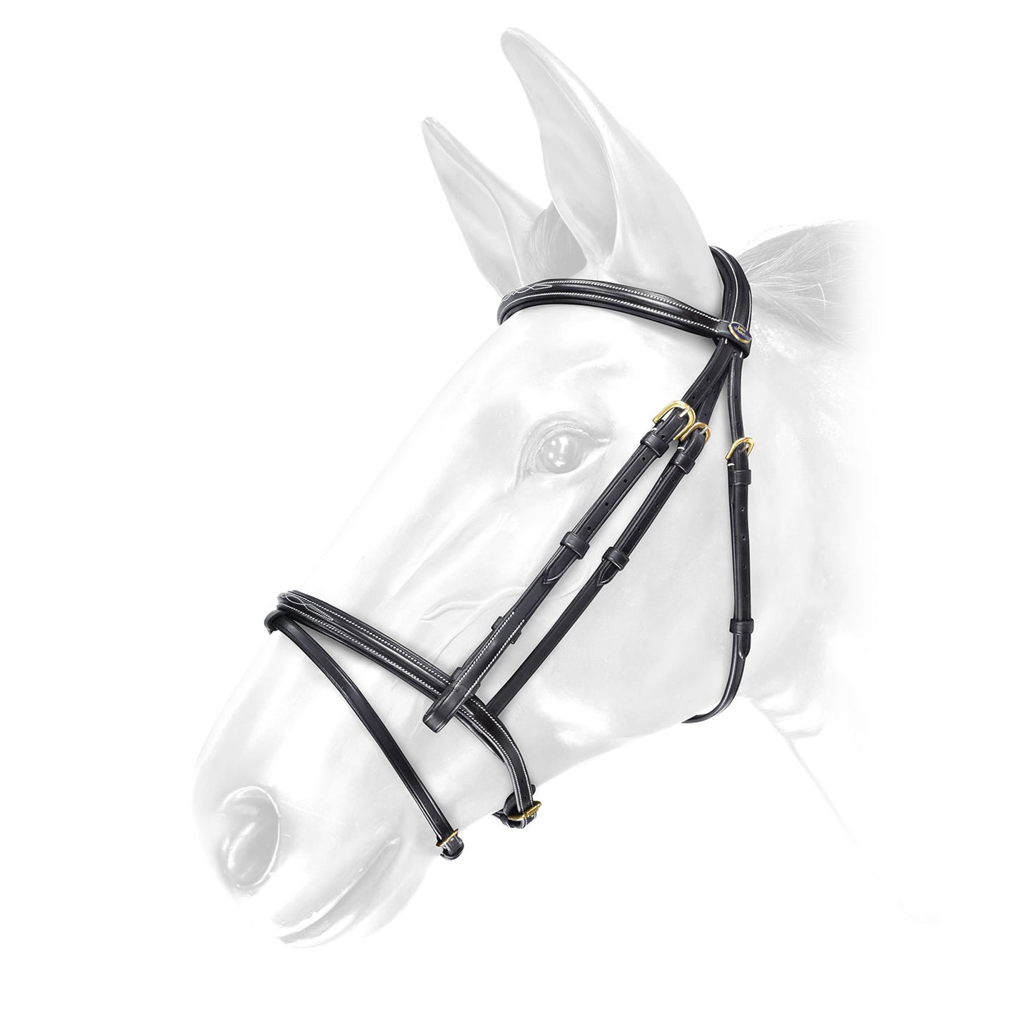Whitaker BR053 Valencia Super Deluxe Flash Bridle with Reins
