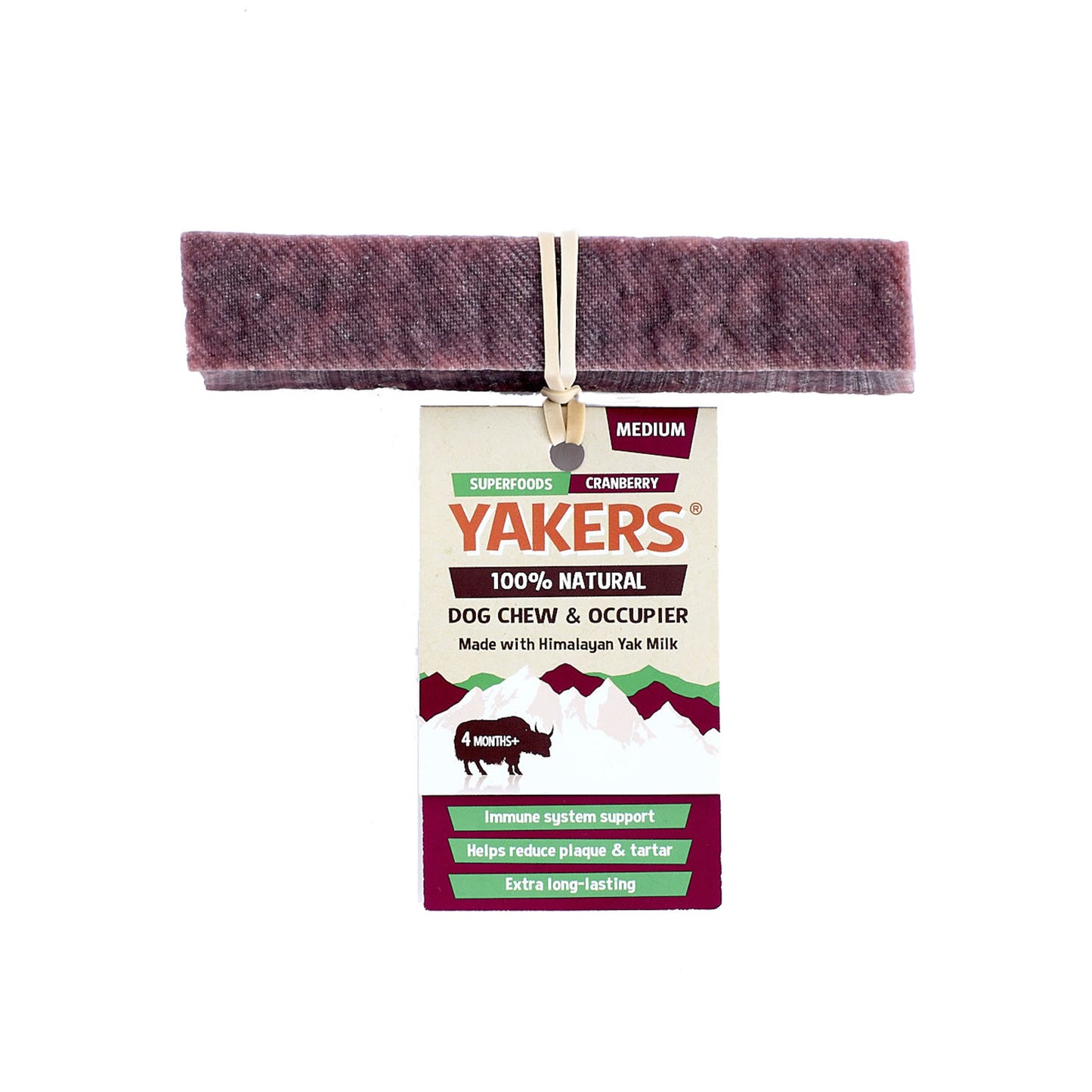 Yakers Dog Chew Cranberry