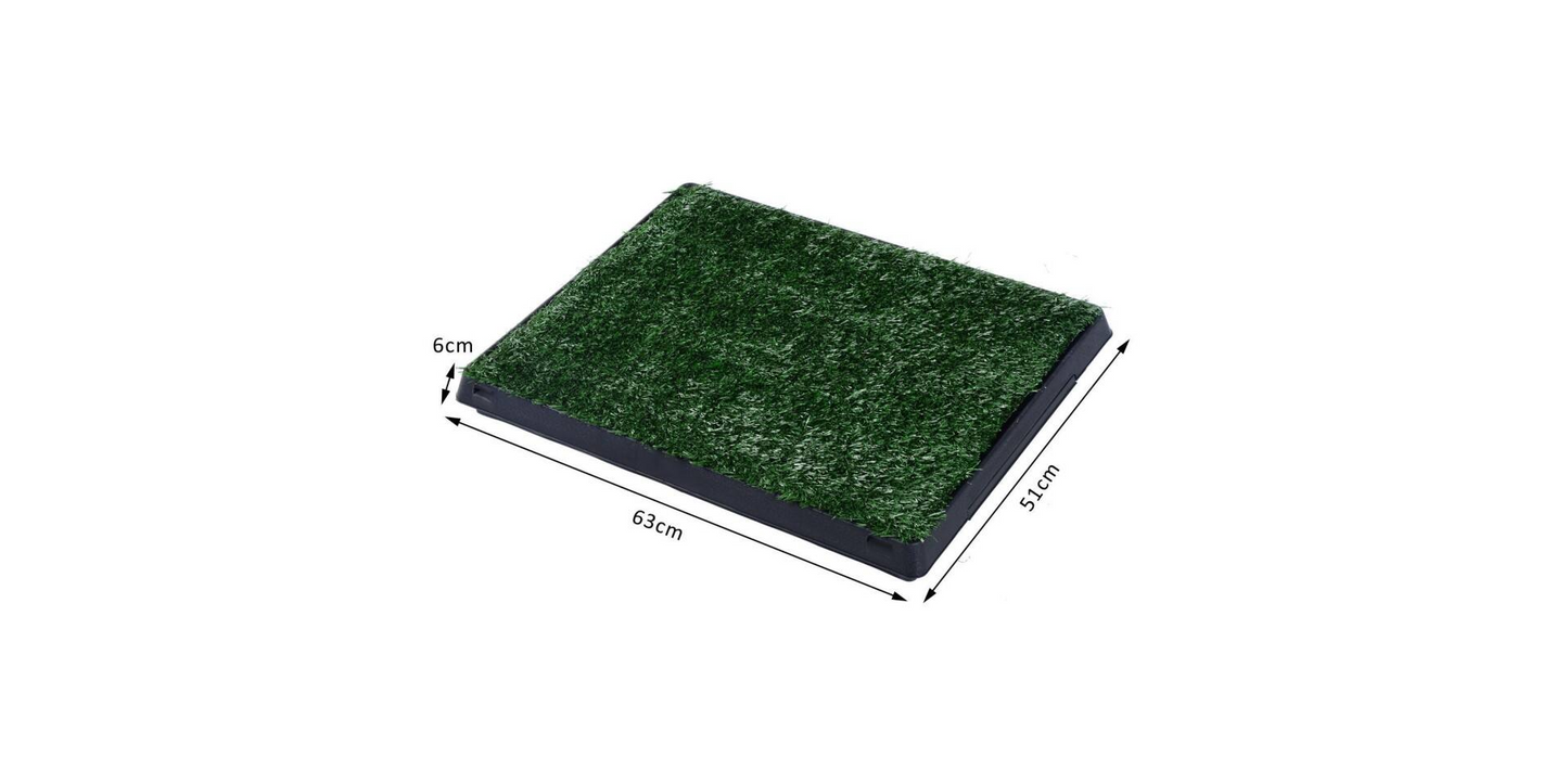 PawHut Dog Toilet Green, Black 630 mm x 510 mm