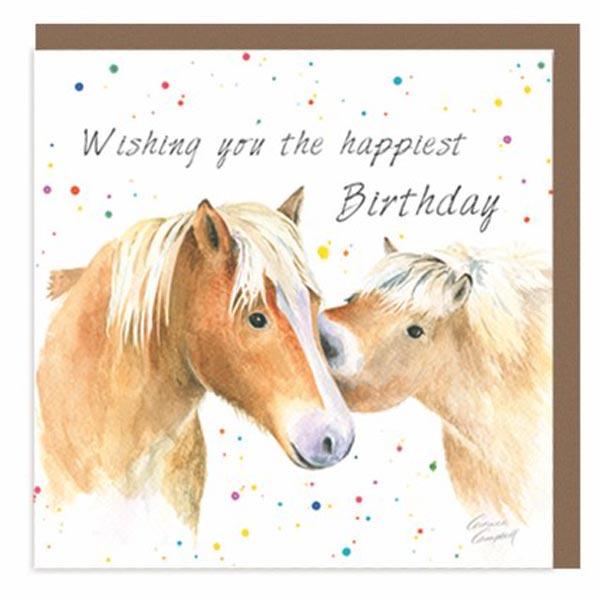 Greetings Card - Country Collection - Ponies