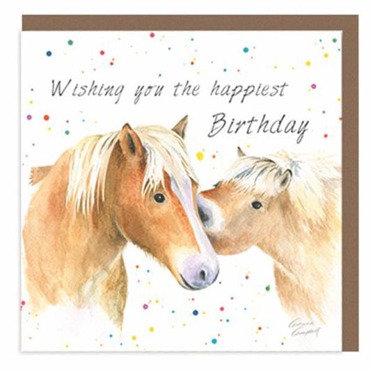 Greetings Card - Country Collection - Ponies