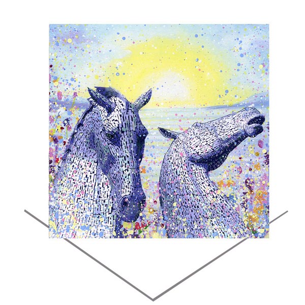 Greeting Cards: Equestrian Landmarks - The Kelpies