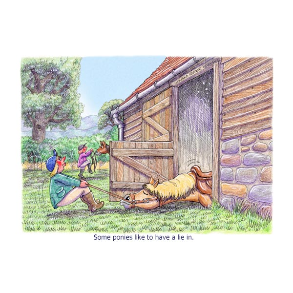 Greetings Card -  Lie in