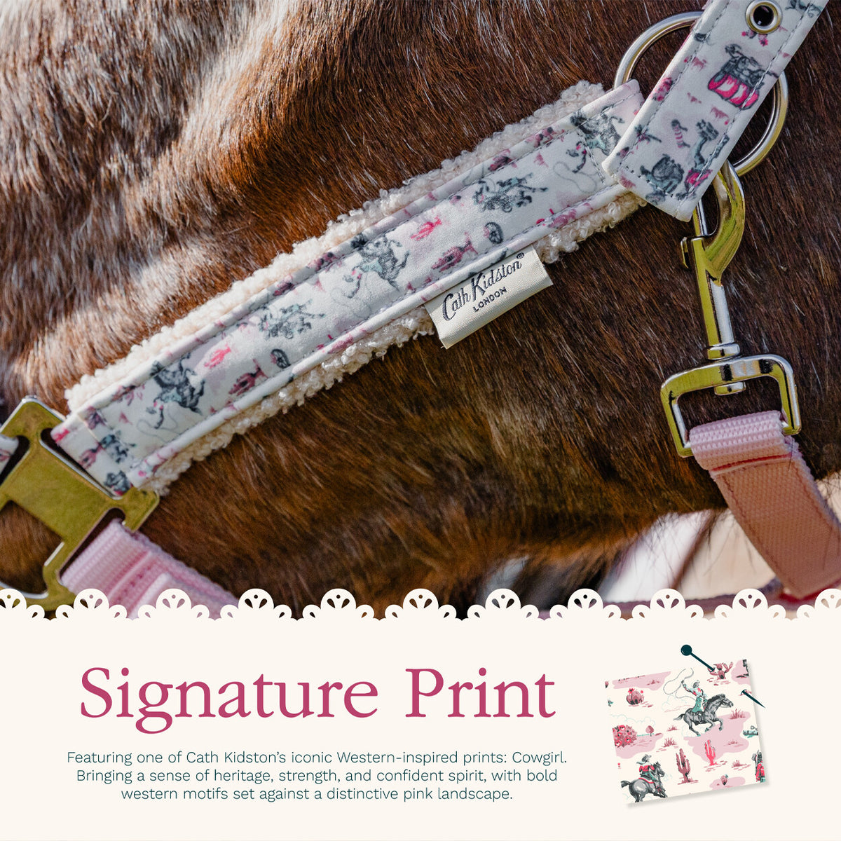 Cath Kidston Headcollar and Rope Set: Cowgirl