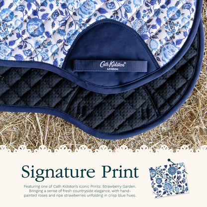 Cath Kidston Saddlecloth: Blue Strawberry