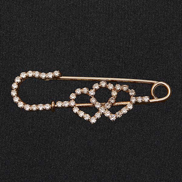 SK66 Elico Stock Pin Interlocked Hearts