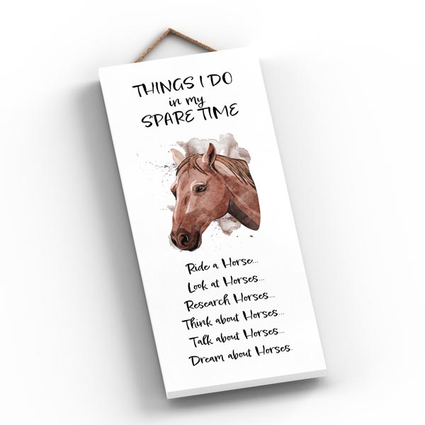 Elico Wooden Plaque: Spare Time