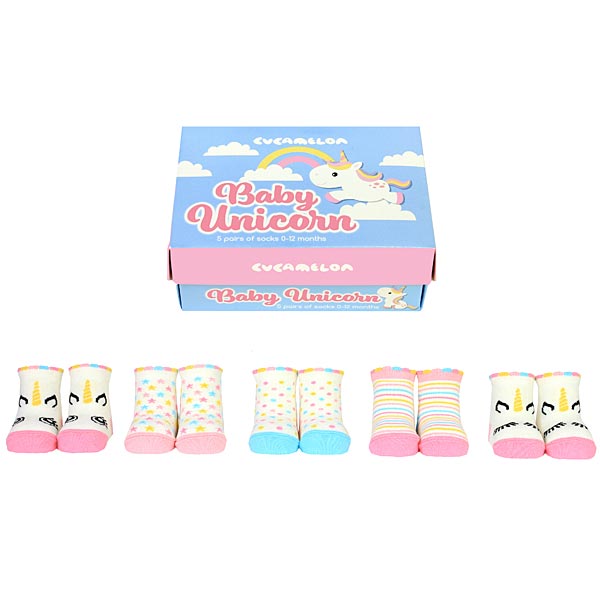 Baby Unicorn Gift Box Socks