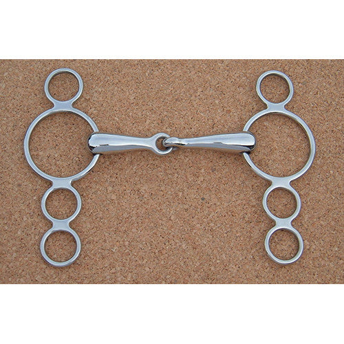 Three Ring Jointed Continental Gag - Craftwear Equestrian Online Saddlery