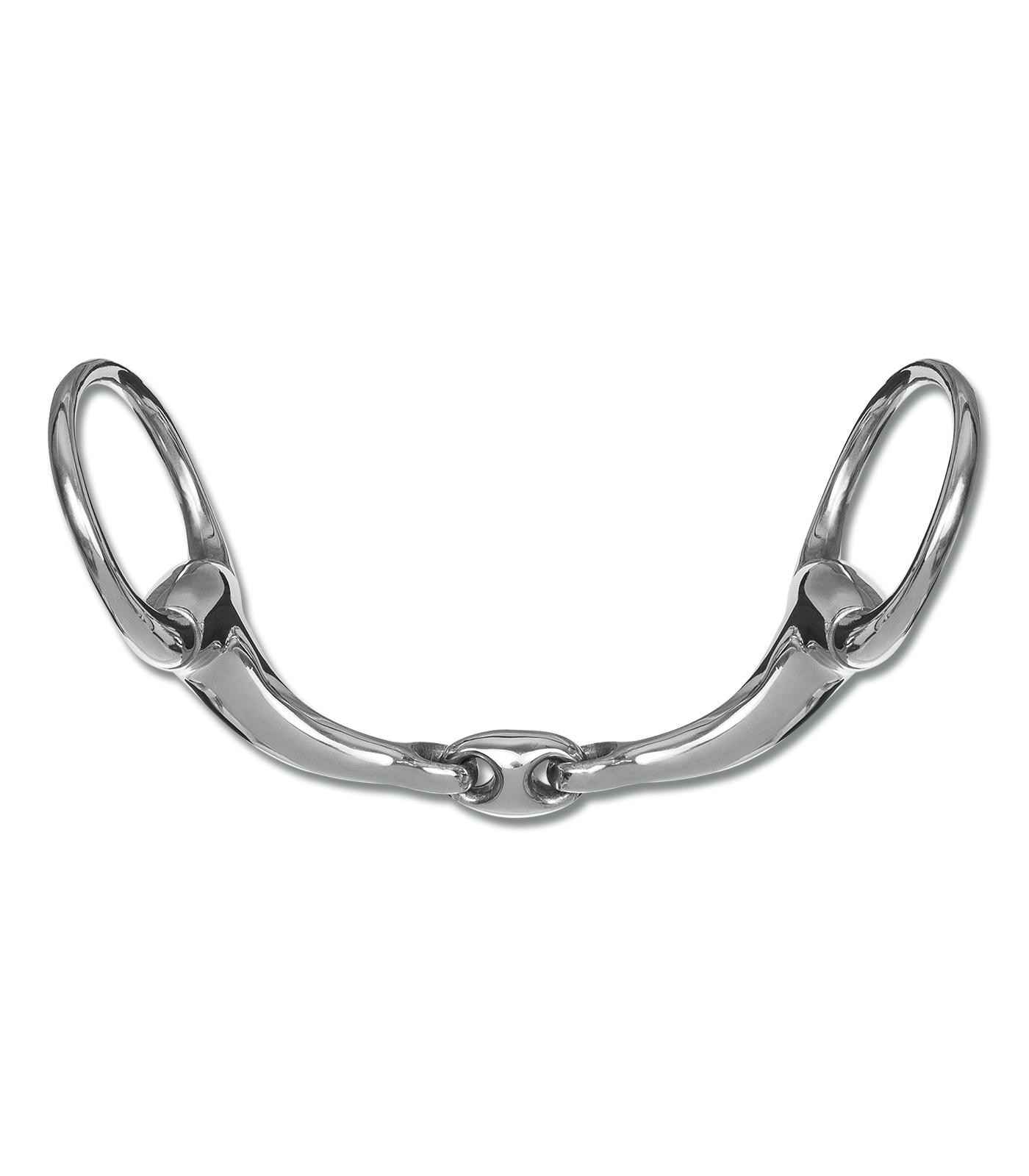 Anatomic Double Jointed (French Link) Solid Eggbutt Snaffle