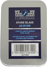Clipperman A5 #10W German Steel Wide Blade Set