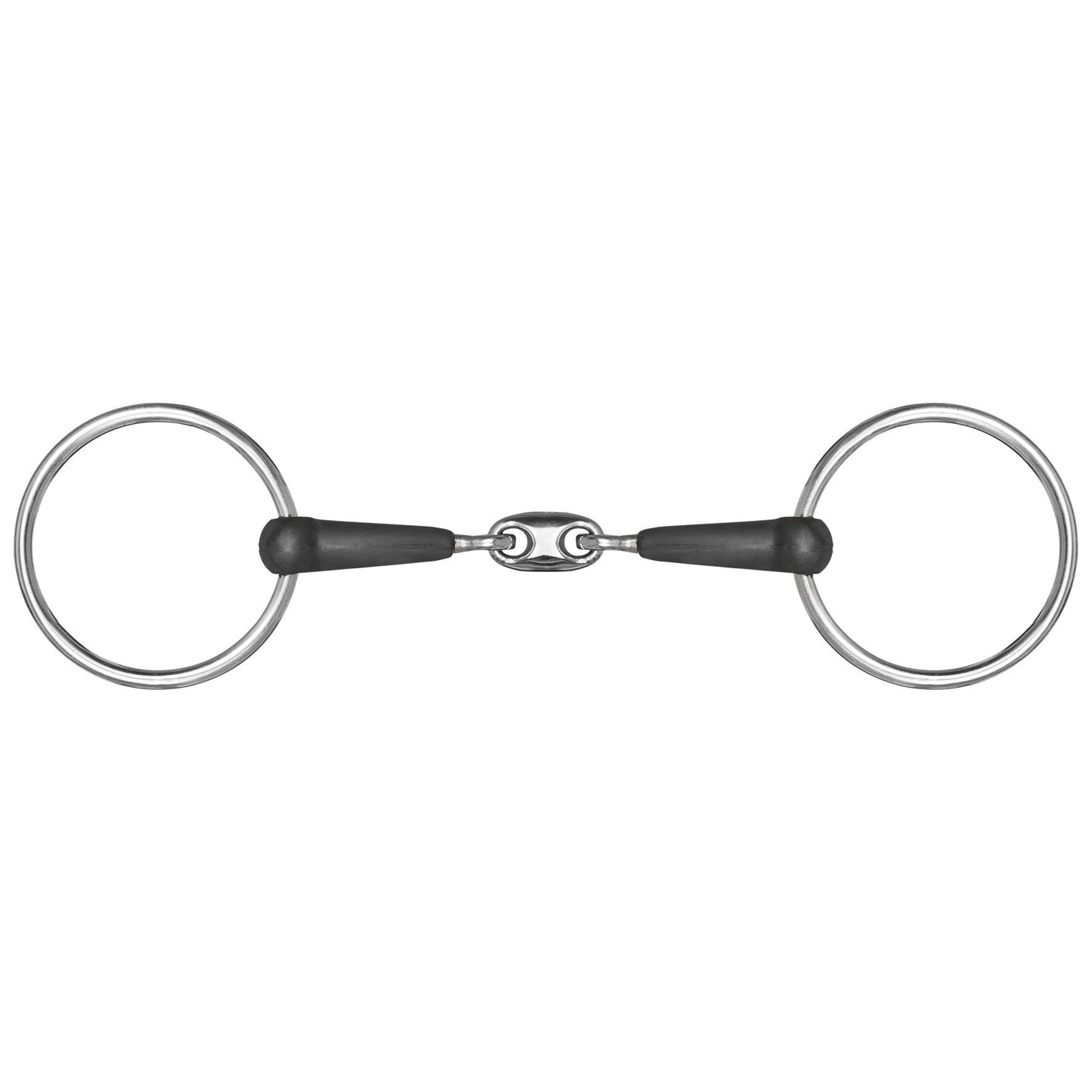 Double Jointed Rubber Loose Ring Snaffle