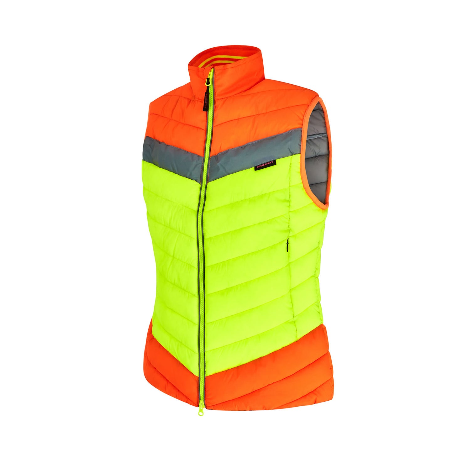 Equisafety Quilted Hi-Vis Gilet