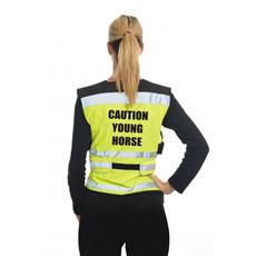 Equisafety Air Waistcoat - Caution Young Horse