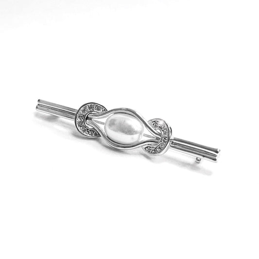 Equetech Pearl and Horseshoes Stock Pin