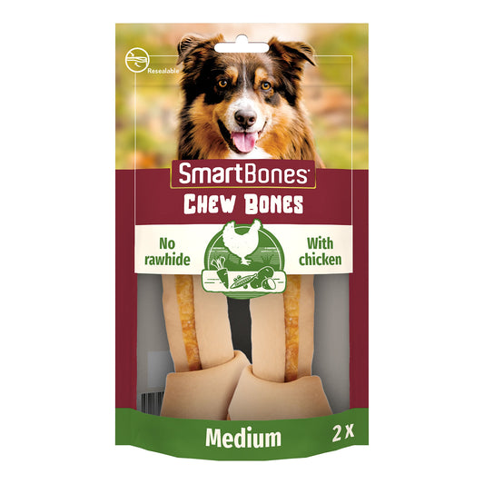 SmartBones Chicken Chew Bones Medium - 2 Bones