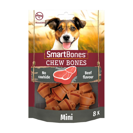 SmartBones Beef Chew Bones Mini - 8 Bones