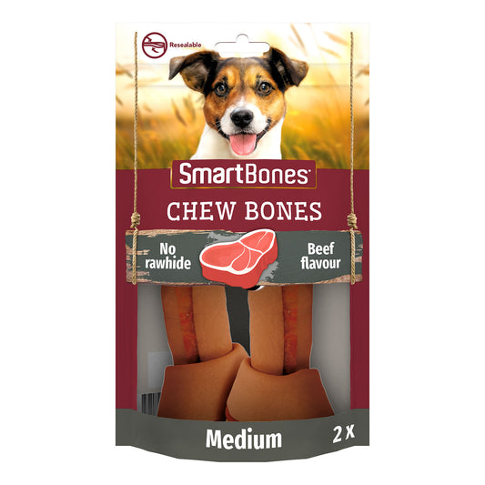 SmartBones Beef Chew Bones Medium - 2 Bones