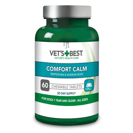 Vets Best Comfort Calm Tablets for Dogs - 60 Tablets