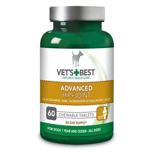 Vets Best Advanced Hip & Joint Tablets for Dogs - 60 Tablets
