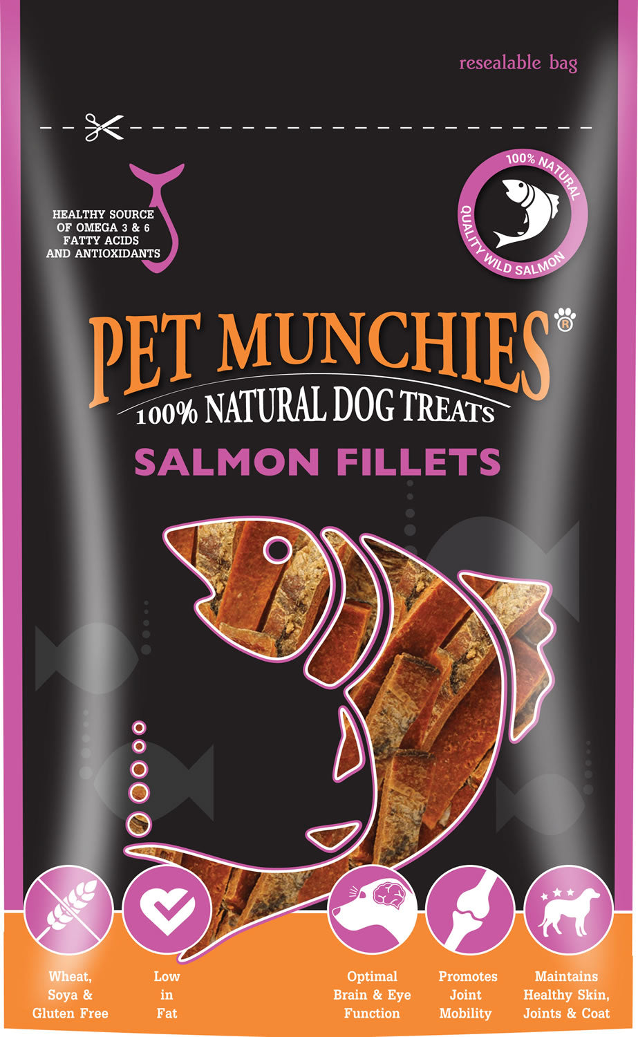 Pet Munchies Salmon Fillets - 90 Gm