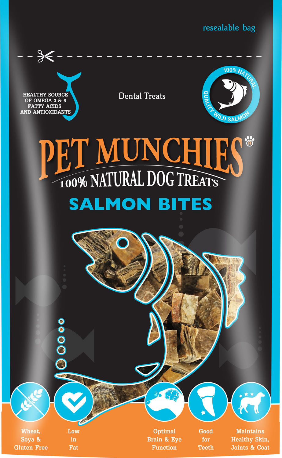 Pet Munchies Salmon Bites - 90 Gm