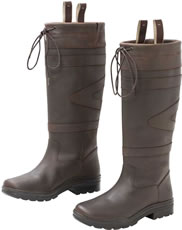 Country Boots Long Brown - Wide Calf