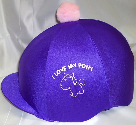 Capz 'I Love My Pony' Lycra Skull Cover