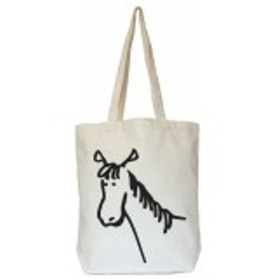 Moorland Rider Horse Stuff Shopper Bag Natural