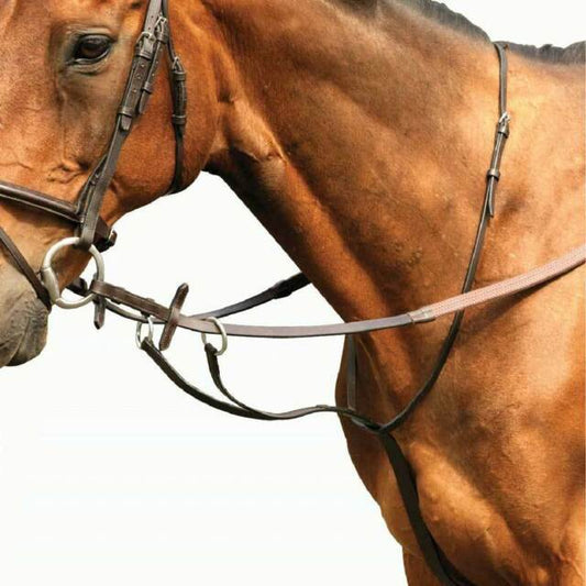 Equisential Leather Running Martingale
